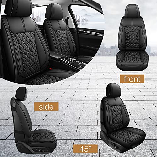 Leather Car Seat Covers Front Pair
