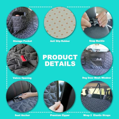 Dog Car Seat Cover for Back Seat
