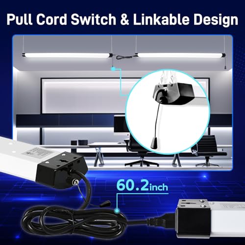 120W 4FT LED Shop Light Linkable (4 Count)