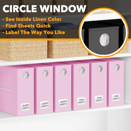 6 Pack Bed Sheet Organizers and Storage (6 Count)