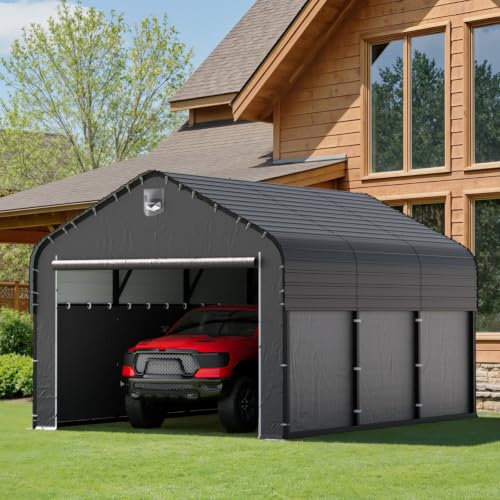 10x16 Metal Carport with Removable Sidewalls