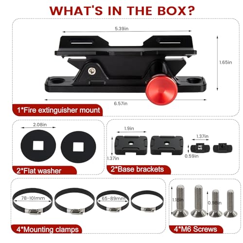 Aluminum MOLLE Panel Fire Extinguisher Mount Kit for 1