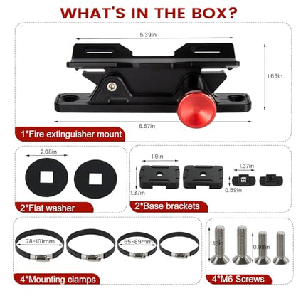 Aluminum MOLLE Panel Fire Extinguisher Mount Kit for 1
