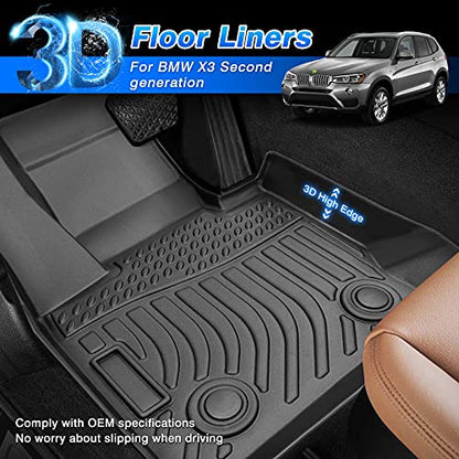 Compatible with Floor Mats BMW X3 F25 2011
