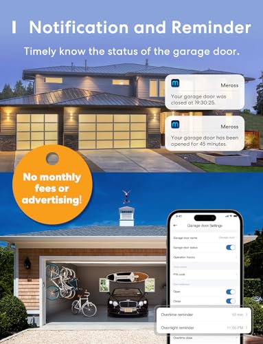 Smart WiFi Garage Door Opener Remote Work with Alexa and Google