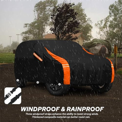 Car Cover Soft Cotton Lining Compatible with Jeep Wrangler 4 Door