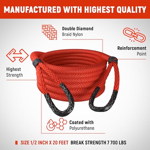 Gear ATV UTV Kinetic Recovery Rope kit