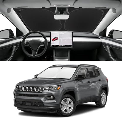 Custom Fit Windshield Sun Shade for Jeep Compass 2017