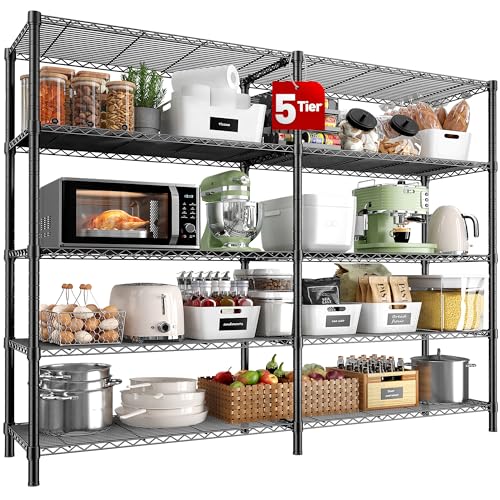 5 Tier Heavy Duty Wire Shelving Unit