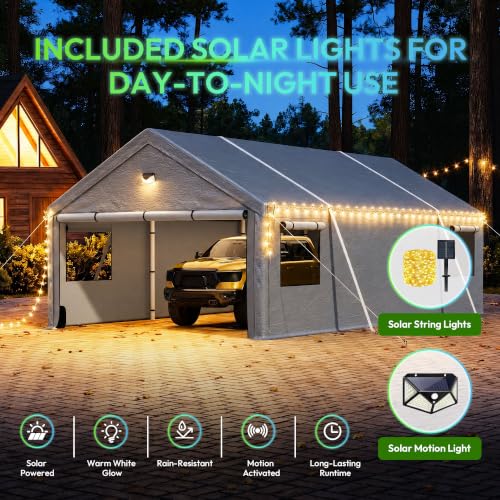 Heavy Duty Carport Canopy 13x25FT