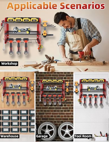 Power Tool Organizer wtih Charging Station
