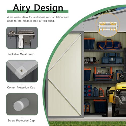 10x14 FT Outdoor Storage Shed