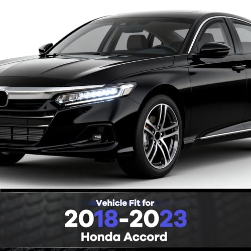 in Channel Rain Guards Fit for Honda Accord 2018 2019 2020 2021 2022 2023 (4 Count)