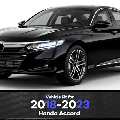 in Channel Rain Guards Fit for Honda Accord 2018 2019 2020 2021 2022 2023 (4 Count)
