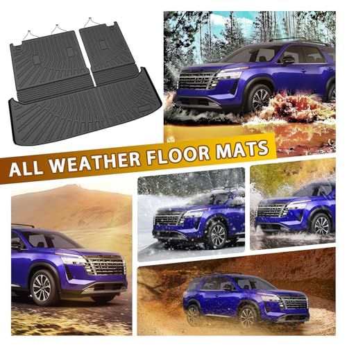 Floor Mats for Nissan Pathfinder 8 Seats 2022
