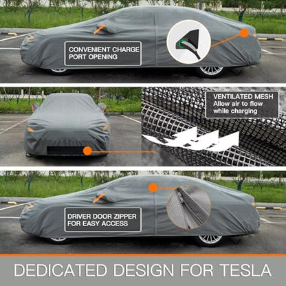 Waterproof Heavy Duty Car Cover Custom Fit Tesla Model S