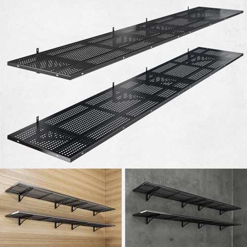 4 Pack 1.5x4ft Heavy Duty Garage Wall Shelving (4 Count)