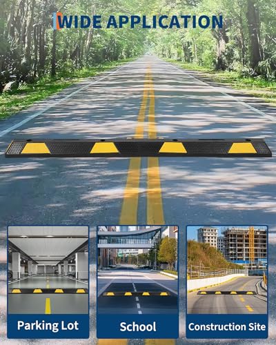 72" Heavy Duty Rubber Parking Curb