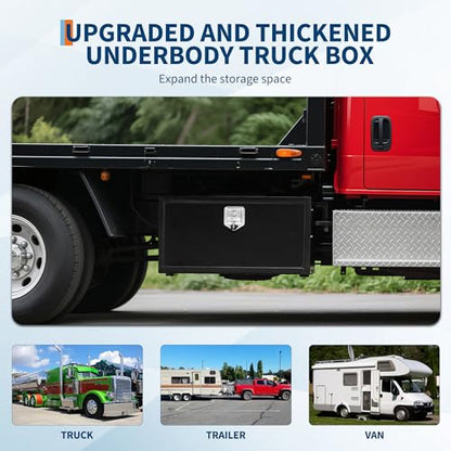 Black Steel Truck Bed Tool Box