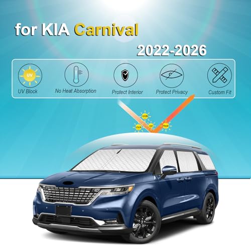 8pcs Thicken Sun Shades for Kia Carnival 2022 (8 Count)