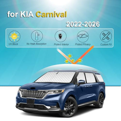 8pcs Thicken Sun Shades for Kia Carnival 2022 (8 Count)