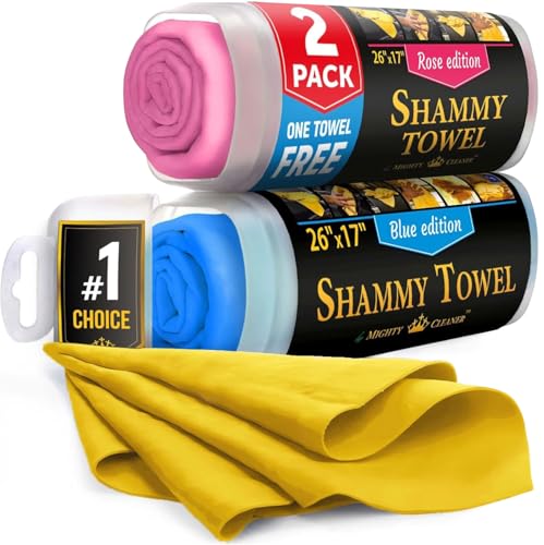 Premium Shammy Cloth for Car Drying (3 Count)