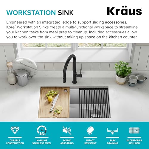 Stainless Steel 30 in Undermount Kitchen Sink KWU110