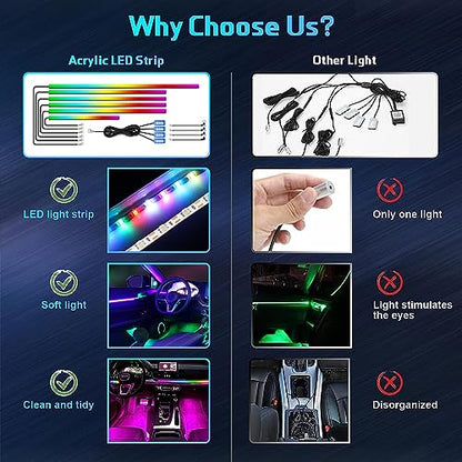 Dreamcolor Acrylic Interior Car Lights