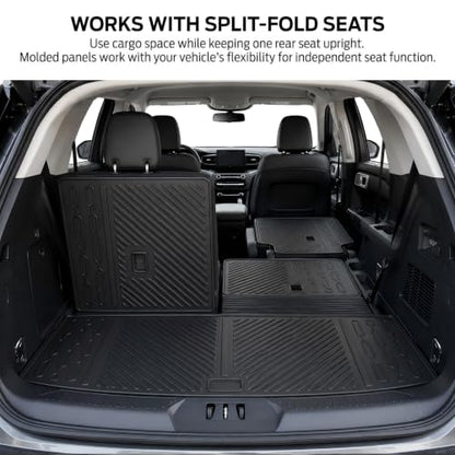 Cargo Mat & Seat Back Covers for Ford Explorer 2020 (2 Count)
