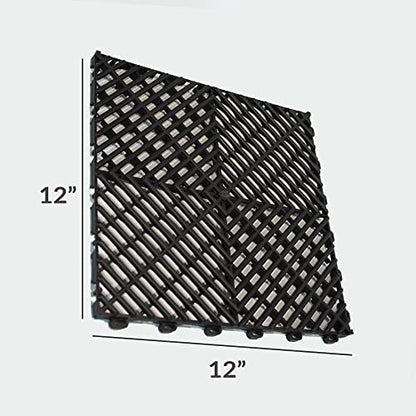 Interlocking Soft PVC Modular Garage Flooring Tile (5 Count)