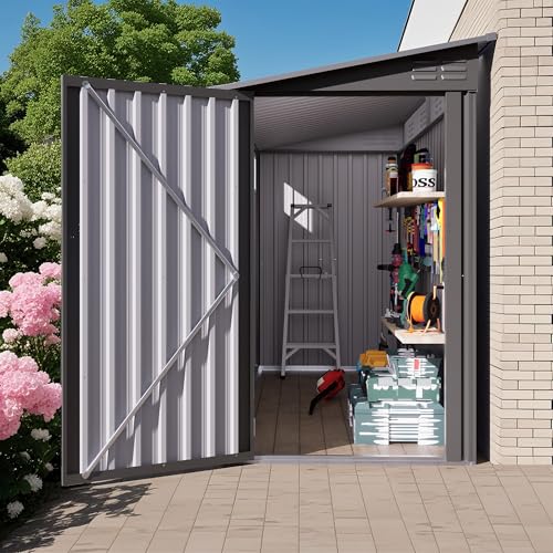 4x9 FT Lean to Shed with Windows