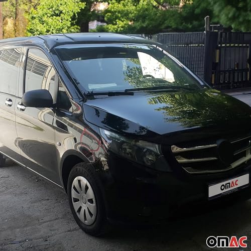 Windshield Sun Visor & Bug Shield Hood Deflector for Mercedes Metris 2016