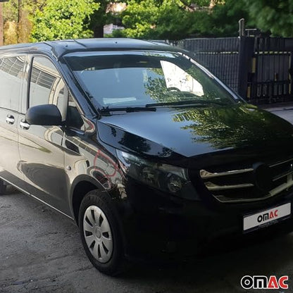 Windshield Sun Visor & Bug Shield Hood Deflector for Mercedes Metris 2016