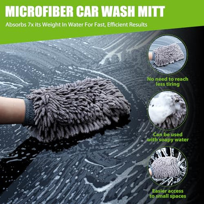 2 Pack 1300 GSM Car Drying Towels (4 Count)