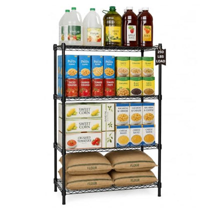 4 Tier Wire Shelving Unit Storage Rack (4 Count)