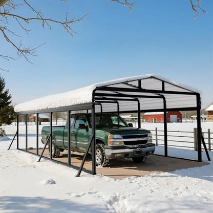 12x25FT Heavy Duty Metal Carport (693.09 Sq Ft)
