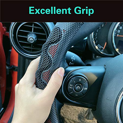 Small Size 14In Round Steering Wheel Cover Great Grip