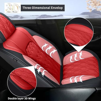 Full Set Waterproof Leather Seat Covers for Toyota Camry 2002