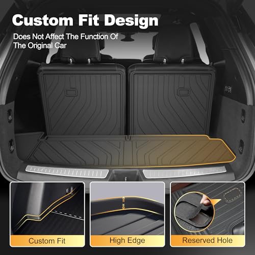 Cargo Liner & Backrest Mat Custom Fit for Cadillac XT6 2020