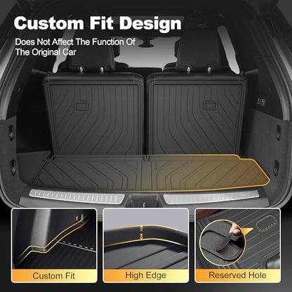 Cargo Liner & Backrest Mat Custom Fit for Cadillac XT6 2020