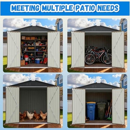 8x8FT Outdoor Storage Shed