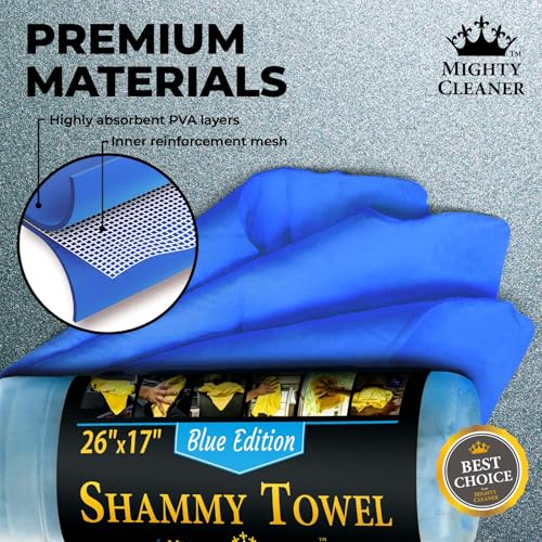 Premium Shammy Cloth for Car Drying (3 Count)