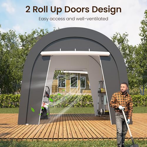 10' x 15' Carport with 6 Heavy Duty Ground Stakes