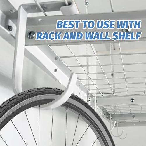 6 Pack Heavy Duty Flat Hook Accessory for Garage Ceiling and Wall Storage