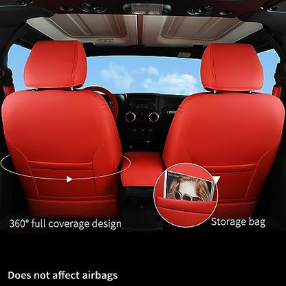 Wrangler JK Seat Covers Custom Fit for Jeep Wrangler (4 Count)