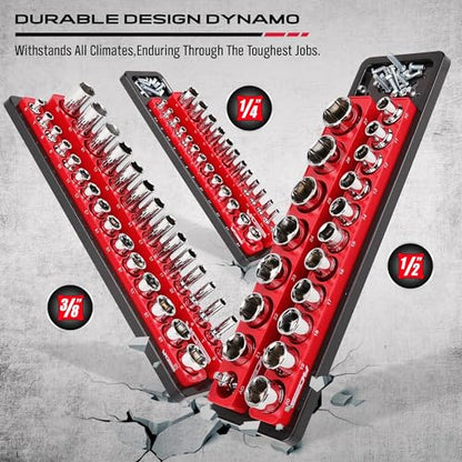 Magnetic Socket Holder Organizer Set (6 Count)