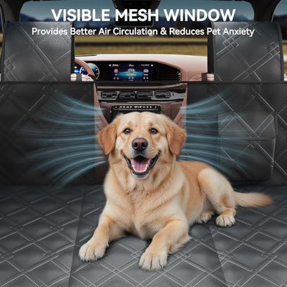 Dog Car Seat Cover for Back Seat with Door Protection