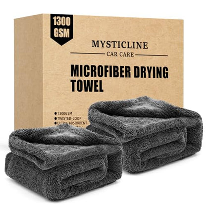 2 Pack 1300 GSM Car Drying Towel (2 Count)