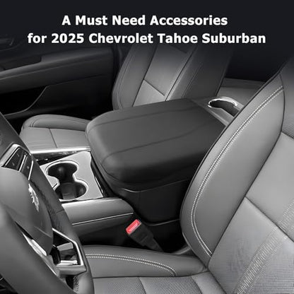 2025 2026 Suburban Tahoe Center Console Cover Compatible with 2025 2026 Chevy Suburban Tahoe Accessories Armrest Cover Armrest Console Cover