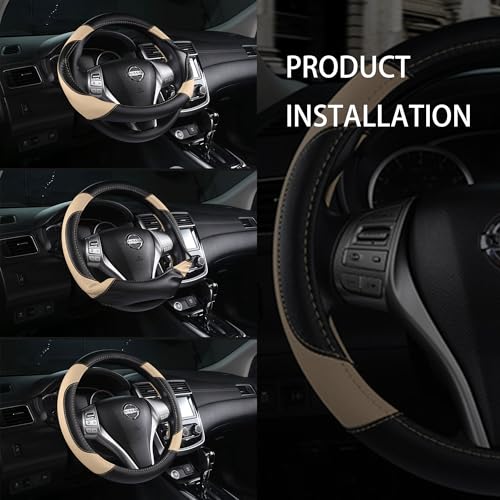 Leather Steering Wheel Cover for Ford F